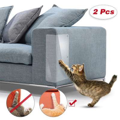 2 PCS Cat Scratching Protection Cat Scratching Guard Self-Adhesive Couch Guard For Cat Furniture Protector Guards With Pins