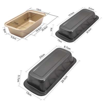 Rectangle Carbon Steel Toast Bread Mold Cake Mold Loaf Pastry Baking Bakeware DIY Cake Non Stick Pan Baking Supplies